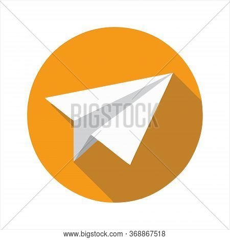 Paper Plane Icon Isolated On White Background From Web Design Collection. Paper Plane Icon Trendy An