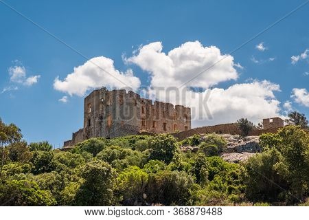 The Imposing Ruins Of The Chateau Of Pierre-napoleon Bonaparte At Torre Mozza Between Calvi And Gale