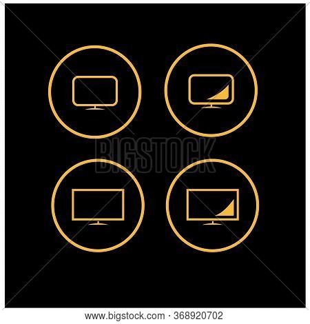 Television Icons And Graphic Elements Fully Editable