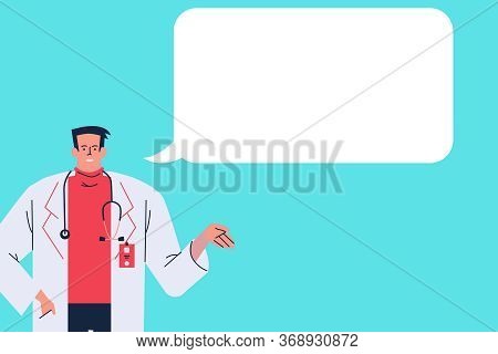 Illustration Of Male Health Care Worker Showing Guidelines To Be Followed During Corona Virus (covid