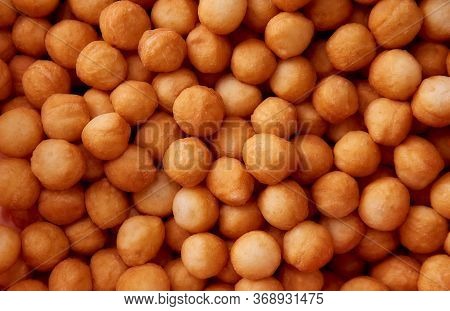 The National Dish Of Kazakhstan Round Pastry Baursaks