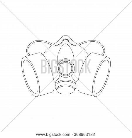 Respiratory Protection Mask On A White Background