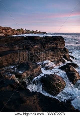 Cliffs Near Tanah Lot Water Temple In Bali