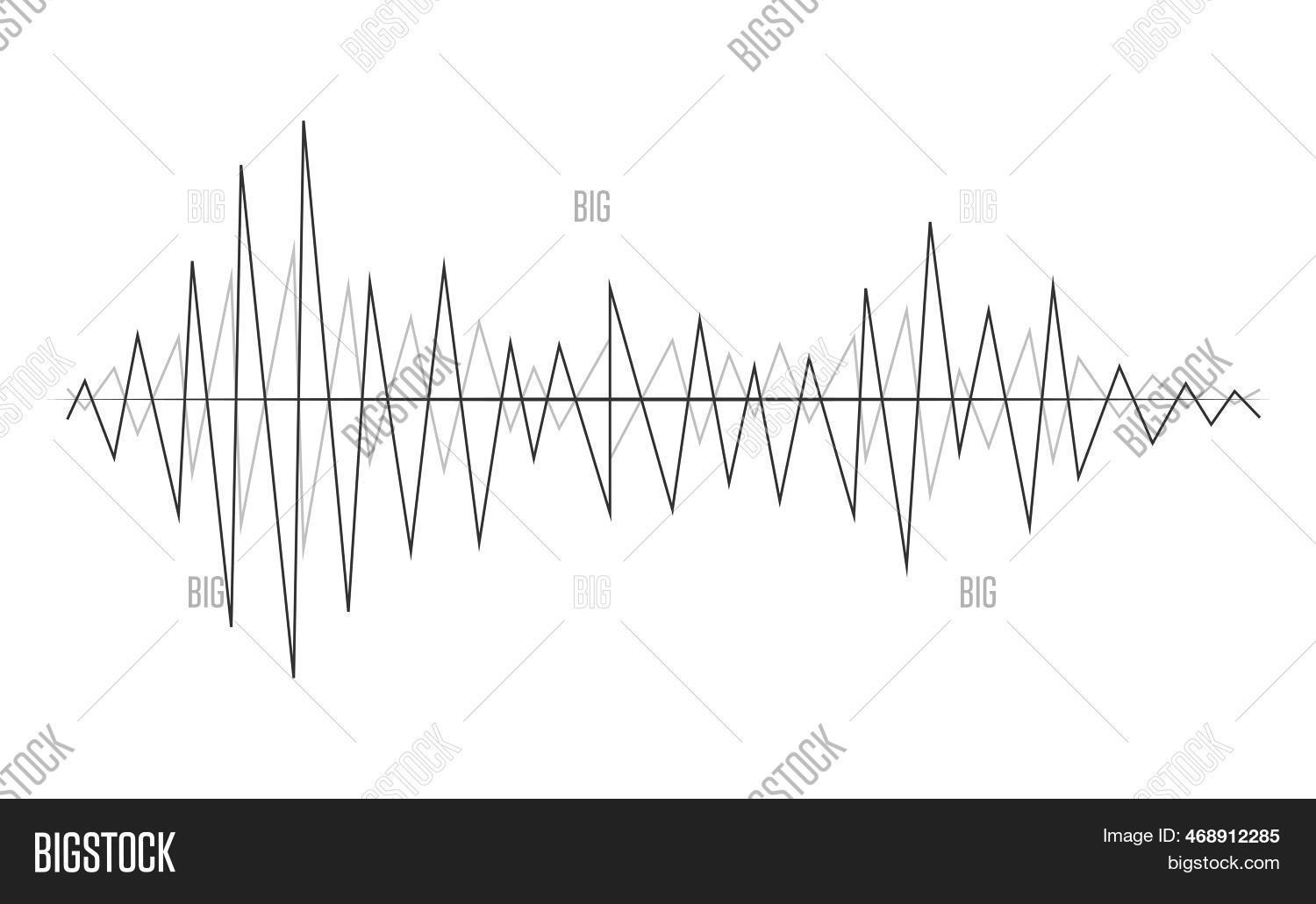 Sound Wave Line Graph Image & Photo (Free Trial) | Bigstock