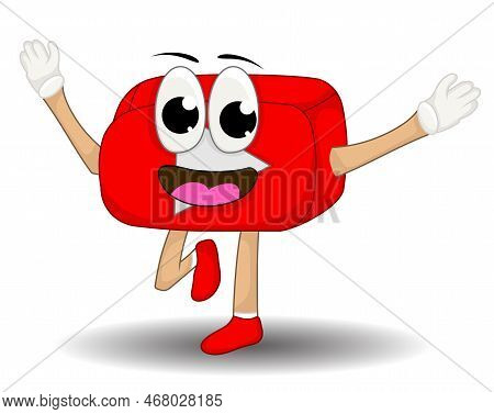 Funy Play Button Character In Play Button Click Expression