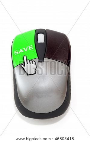 Hand Cursor Clicking On Save Button