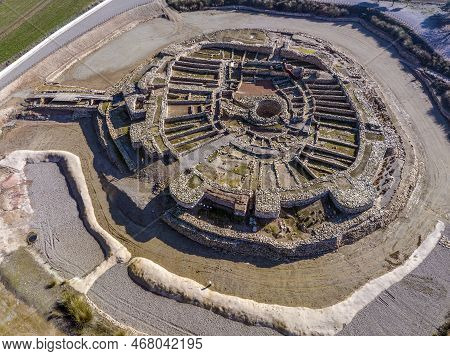 Vilars Fortress In Arbeca, Lleida Spain Iberian Settlement 775 Bc-300 Bc, With A Floodable Moat 15 M
