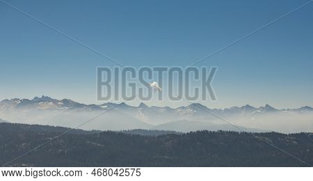 Ridgeline Of Sierra Nevadas In Sequoia National Park  From Big Baldy Overlook