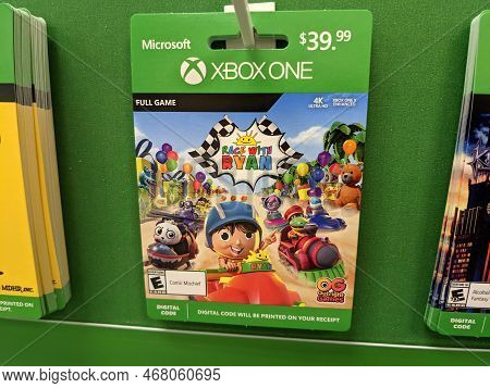 Honolulu - September 28, 2019: Xbox One Race With Ryan Full Game Digital Code By Outright Games For 