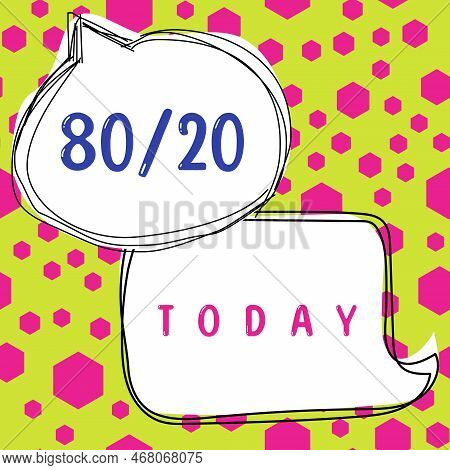 Inspiration Showing Sign 80 To 20 Percent. Pareto Principle Of Factor Sparsity Statistical Distribut