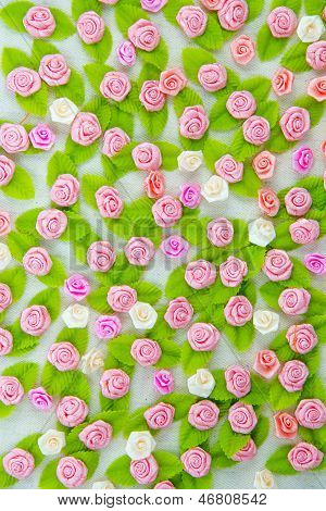 Pink Fabric Flower