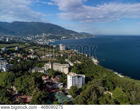 Aerial View Of Livadia Palace - Located On The Shores Of The Black Sea In The Village Of Livadia In 