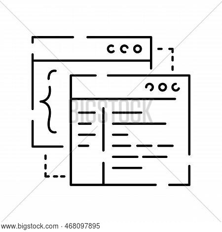 Vector Devops Icons. Editable Stroke. Software Development And It Operations Symbols Test Release Mo