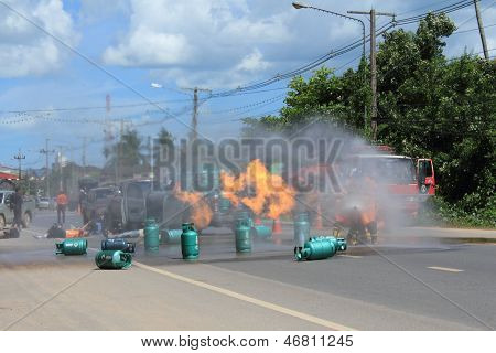 Fighter Fighting Fire