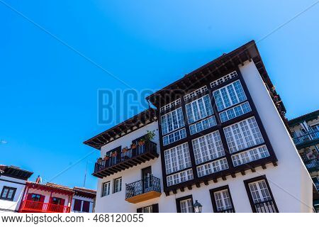 Traditional Houses From Fuenterrabia To Hondarribia In The Old Part, Gipuzkoa