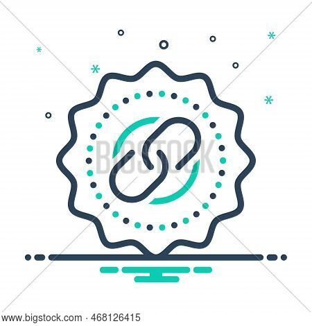 Mix Icon For Linking Connection Linkage Join Double Chain Adhibit Link