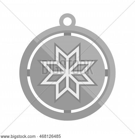 Luck Amulet Icon Flat Vector. Esoteric Bead. Mystical Magic Isolated