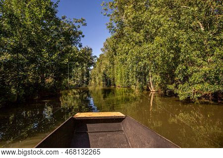 Boat Trip On An Inner Canal In The Marais Poitevin