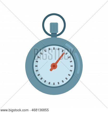 Stopclock Icon Flat Vector. Stopwatch Clock. Watch Timer Isolated