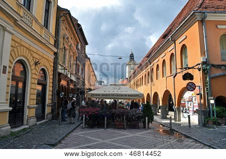 The Council square in Brasov, Romania