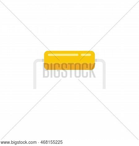 Alarm Diode Icon Flat Vector. Bulb Component. Power Diode Isolated