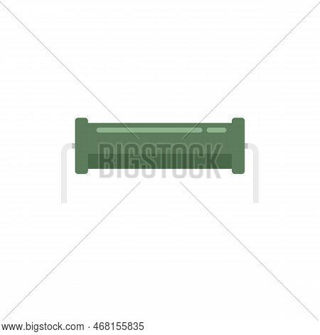Capacitor Resistor Icon Flat Vector. Electric Circuit. Capacitor Component Isolated