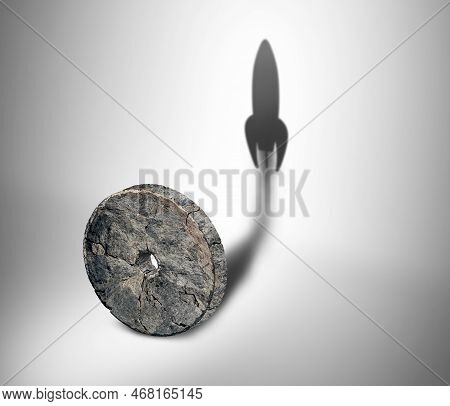 Potential Of Technology And To Accelerate Invention And The Evolution Of Tech As A Stone Wheel Casti