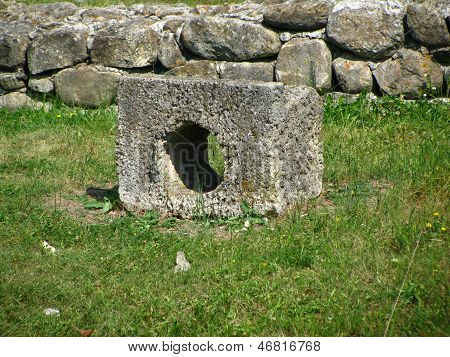 Ancient Ruins from Colonia Ulpia Traiana Augusta Dacica Sarmizegetusa in Romania