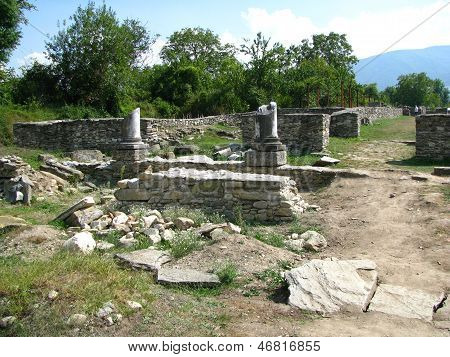 Ancient Ruins from Colonia Ulpia Traiana Augusta Dacica Sarmizegetusa in Romania