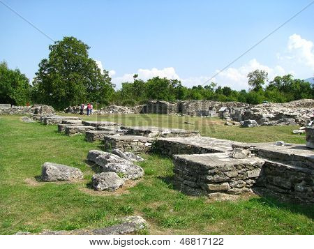 Ancient Ruins from Colonia Ulpia Traiana Augusta Dacica Sarmizegetusa in Romania