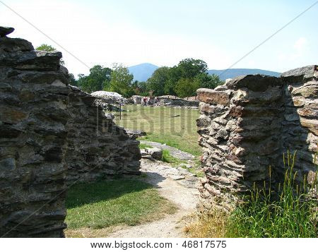 Ancient Ruins from Colonia Ulpia Traiana Augusta Dacica Sarmizegetusa in Romania