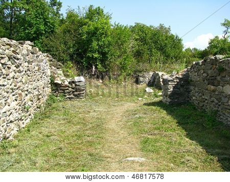 Ancient Ruins from Colonia Ulpia Traiana Augusta Dacica Sarmizegetusa in Romania