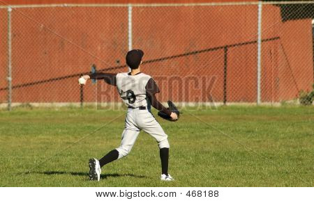 Venstre hånds Baseball-spiller