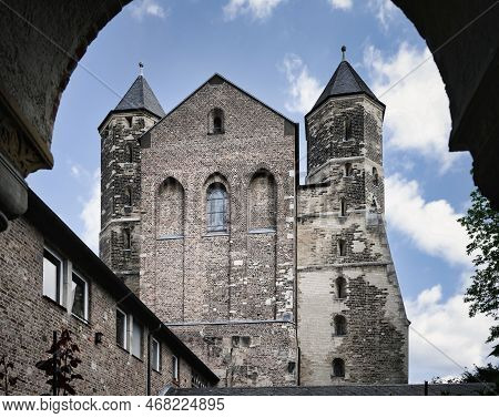 West Facade Of The Early 8th Century Romanesque Church St Maria Im Kapitol In Cologne