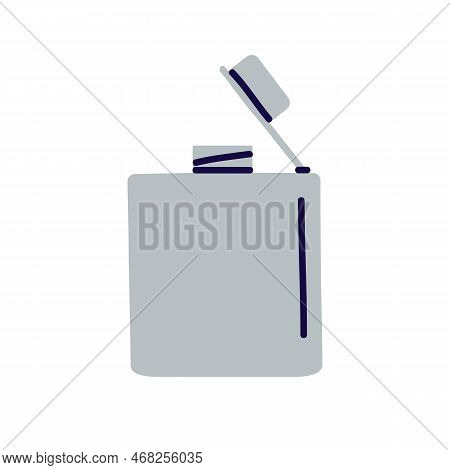 Metal Hip Flask, Water Canteen. Reusable Aluminum Travel Bottle For Drink, Alcohol. Steel Container,