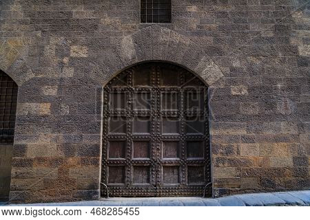 Ornate Metal Gate In A Medieval Renaissance Gothic Building In Oltrarno Santo Spirito Area Of Centro