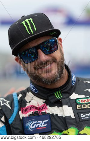 Ken Block American Professional Rally Driver During The Red Bull Grc