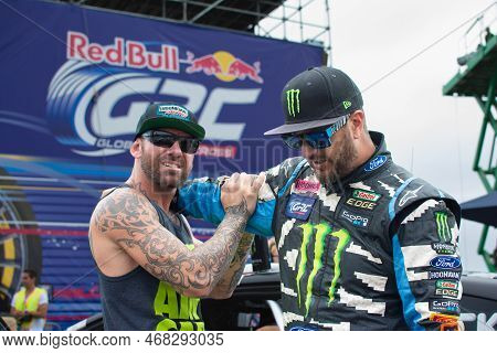 Ken Block American Professional Rally Driver During The Red Bull Grc