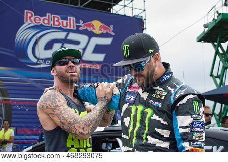 Ken Block American Professional Rally Driver During The Red Bull Grc
