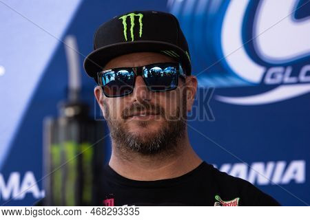Ken Block American Professional Rally Driver During The Red Bull Grc