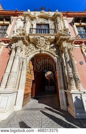 Archbishop's Palace (palacio Arzobispal), A Historical Heritage Monument In Sevilla, Spain