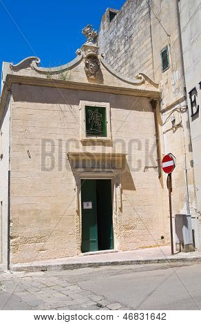 Historický kostel. Maglie. Puglia. Itálie.