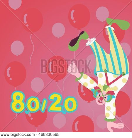 Writing Displaying Text 80 To 20 Percent. Pareto Principle Of Factor Sparsity Statistical Distributi