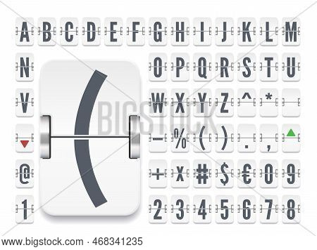Airport Flip Board Regular Font For Stock Exchange Rates . White Terminal Mechanical Scoreboard Alph