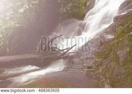 Siribhum Waterfall In Doi Inthanon National Park Chiangmai Thailand