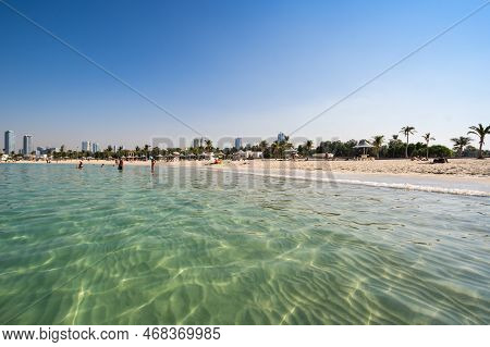 View Of Al Mamzar Beach Park In Dubai, United Arab Emirates