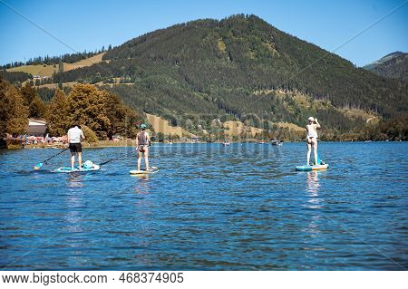 Lunz Am See, Austria - July 06 2022: Lunz Am See Is A Municipality In The District Of Scheibbs, Lowe