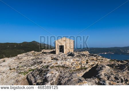 Angelokastro Castle Near Palaiokastritsa And Krini, Corfu Island, Ionian Sea, Central Corfu And Diap