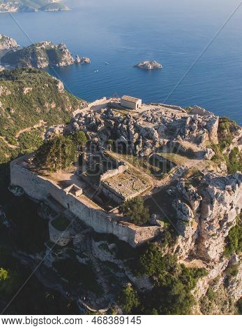 Angelokastro Castle Near Palaiokastritsa And Krini, Corfu Island, Ionian Sea, Central Corfu And Diap