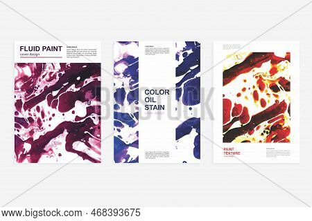 Mixture Of Acrylic Paints. Liquid Marble Texture. Fluid Art.